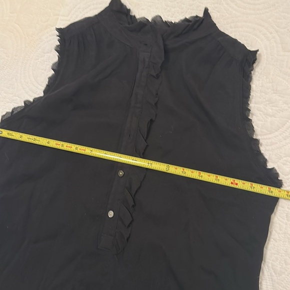 NWT J.CREW ‘Natasha Silk Ruffle Sleeveless Blouse’ 100% Silk Top Size 8 - Picture 10 of 13